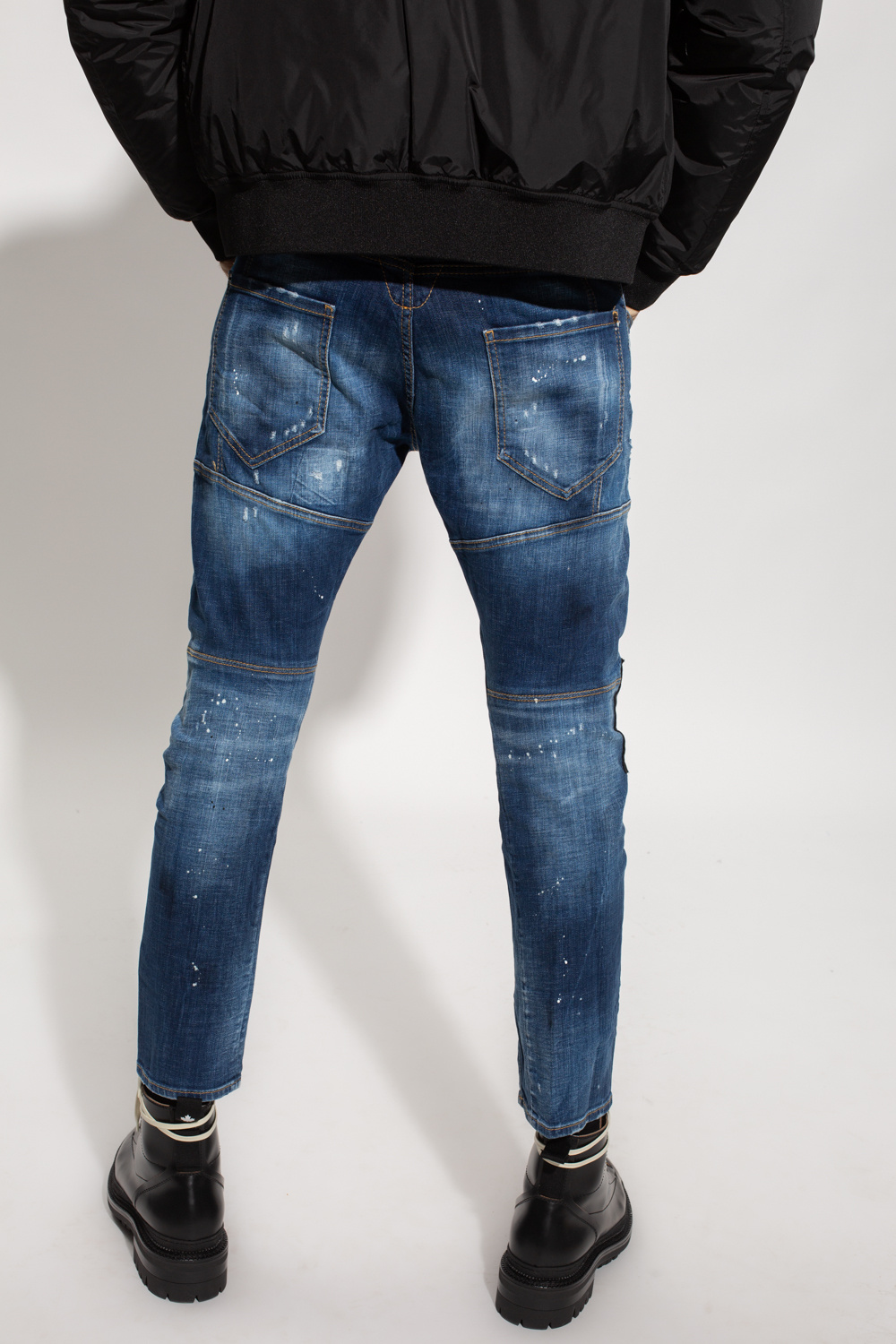 Blue 'Tidy Biker' jeans Dsquared2 - Vitkac Italy